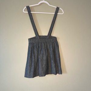 Copper Key Overall Skirt M Denim Mini Sexy Schoolgirl.